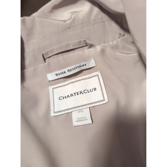 New charter club petite small rain coat - Picture 2 of 8